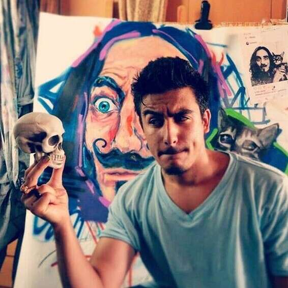 ציורים עזים וצבעוניים. איתן עמרם // צילום: איתן עמרם